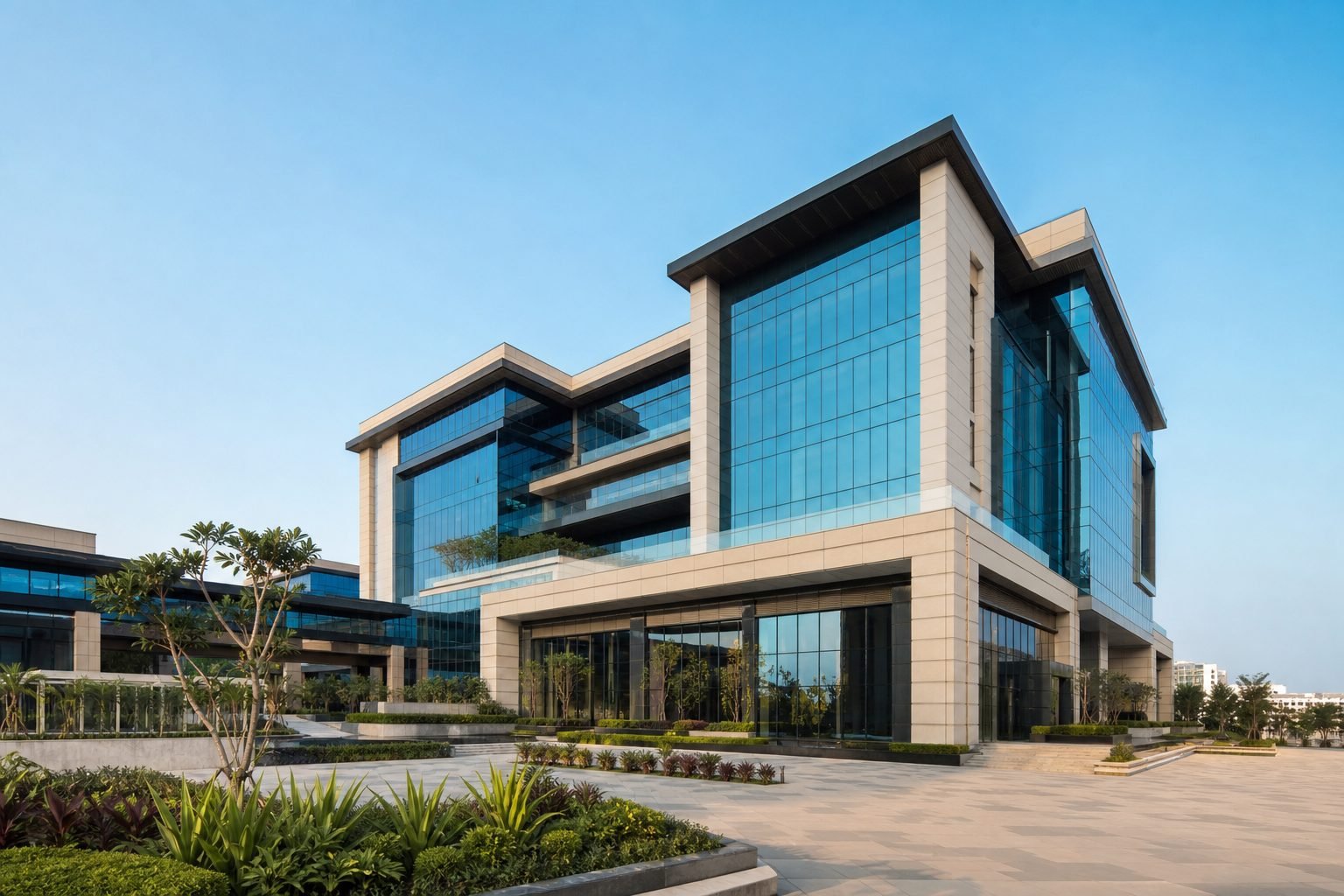 Modern commercial development in Hyderabad